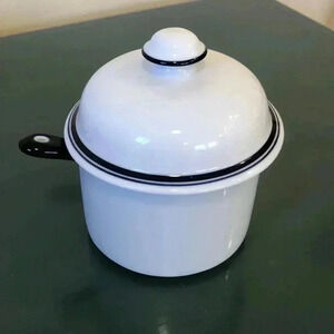 Dansk bistro jam/jelly/condiment jar with lids and spoon.